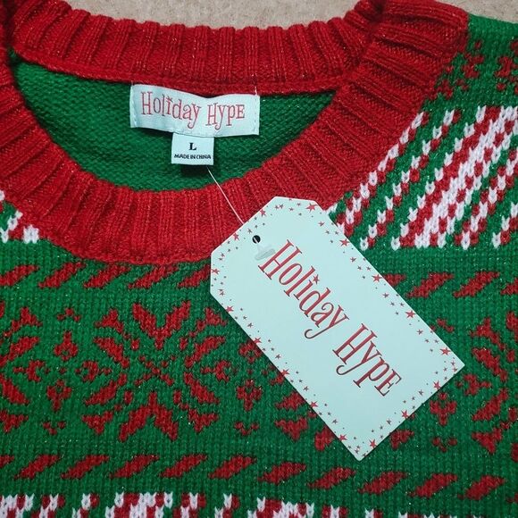 Holiday Dad Sloth Christmas Long Sleeve Pullover Mens Sloth #8 - Picture 3 of 6